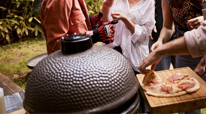 Pizza kamado